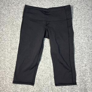 Athleta Leggings Women's Size XSP Chaturanga Knicker Capri Elastic Waist Black